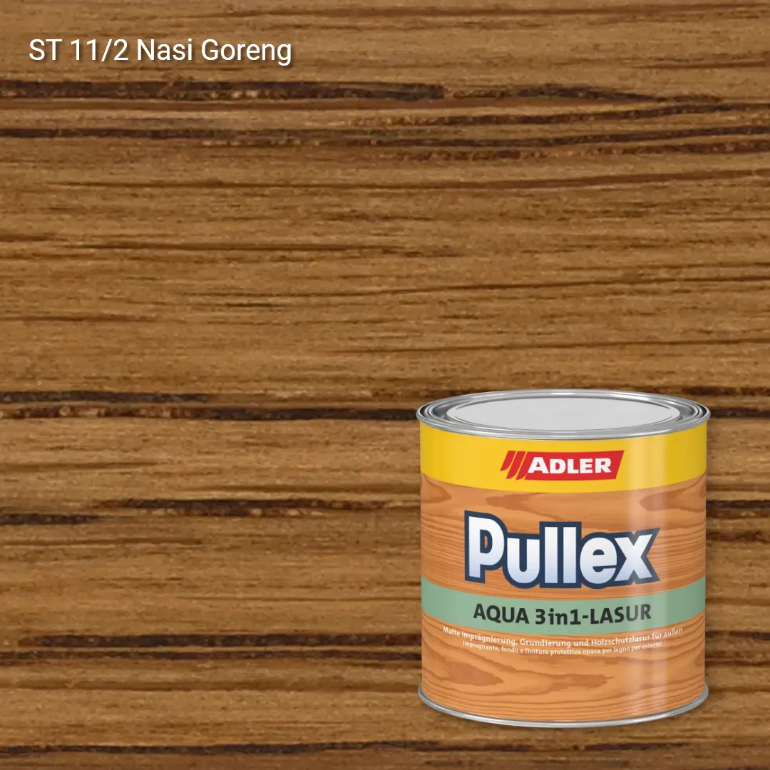 Лазур для дерева Pullex Aqua 3in1-Lasur колір ST 11/2, Adler Stylewood