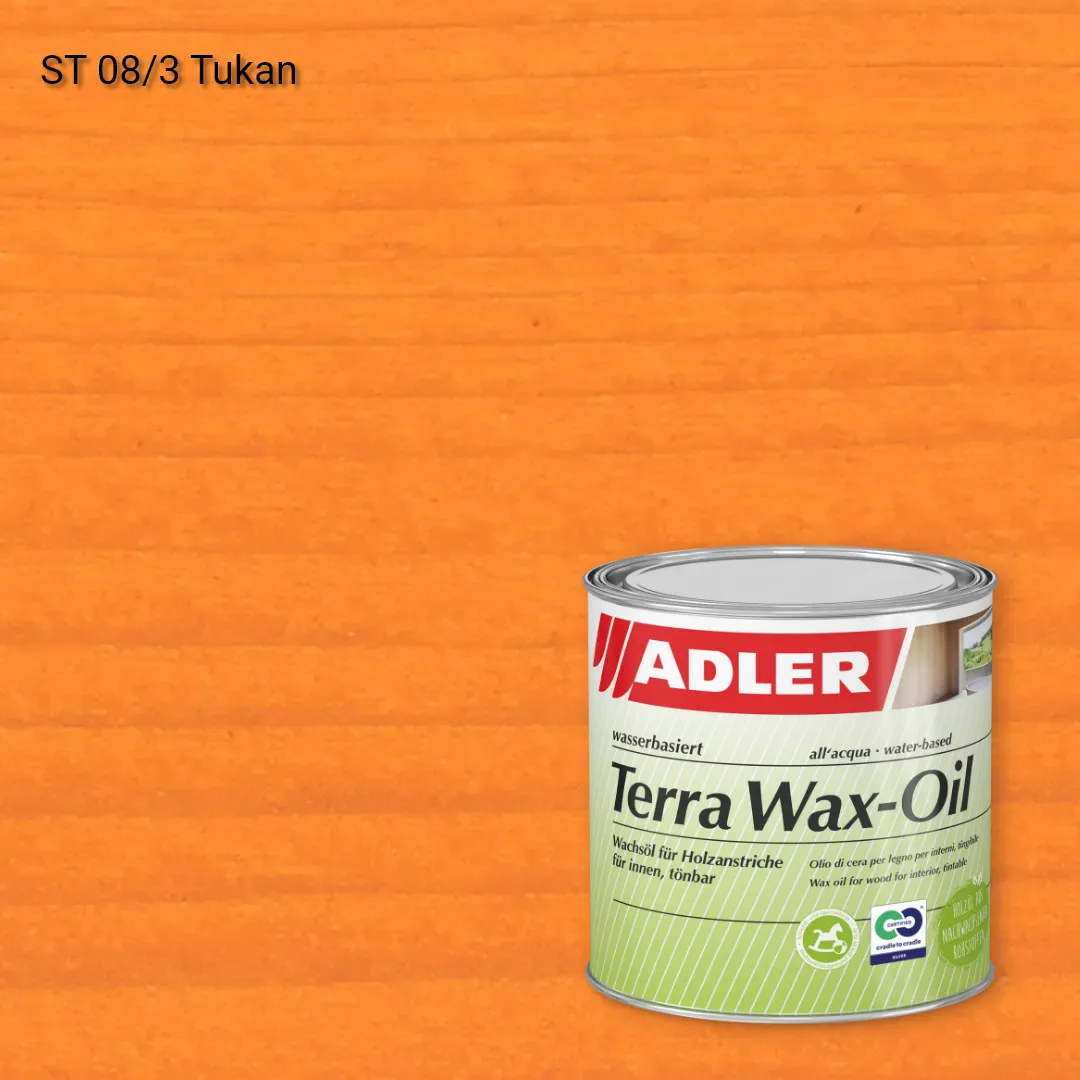 Олія для дерева Terra Wax-Öl колір ST 08/3, Adler Stylewood