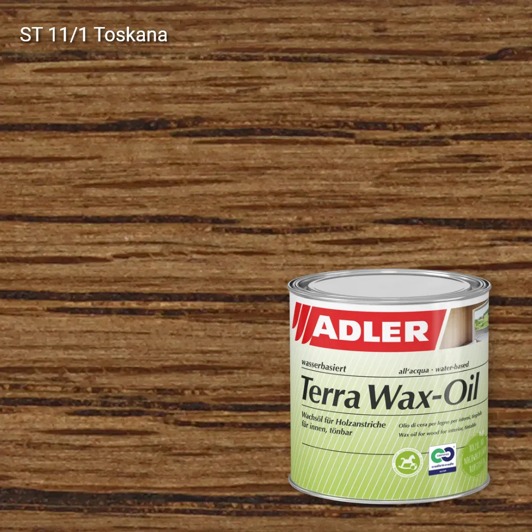 Олія для дерева Terra Wax-Öl колір ST 11/1, Adler Stylewood