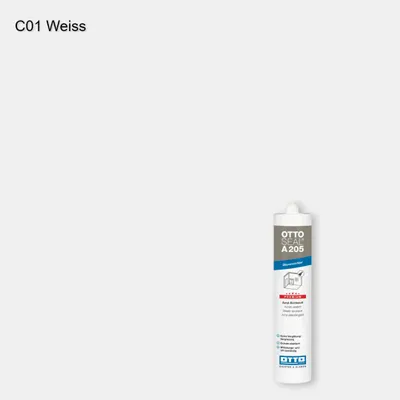 Акриловий герметик OTTOSEAL® A 205 колір C01 Weiss, OTTOSEAL A205