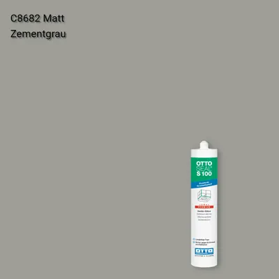 Силікон OTTOSEAL® S 100 колір C8682 Matt Zementgrau, OTTOSEAL S100 Mat