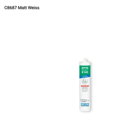 Силікон OTTOSEAL® S 100 колір C8687 Matt Weiss, OTTOSEAL S100 Mat