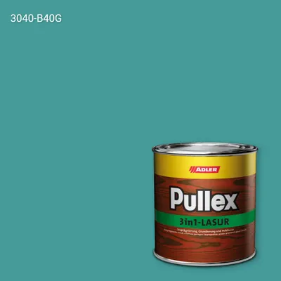 Лазур для дерева Pullex 3in1-Lasur колір NCS S 3040-B40G, Adler NCS S