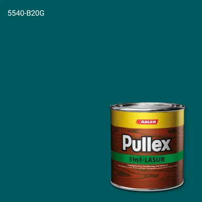 Лазур для дерева Pullex 3in1-Lasur колір NCS S 5540-B20G, Adler NCS S