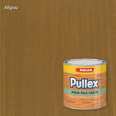 Лазур для дерева Pullex Aqua 3in1-Lasur колір Altgrau, Adler Standard