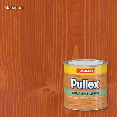Лазур для дерева Pullex Aqua 3in1-Lasur колір Mahagoni, Adler Standard