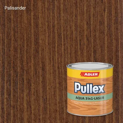 Лазур для дерева Pullex Aqua 3in1-Lasur колір Palisander, Adler Standard