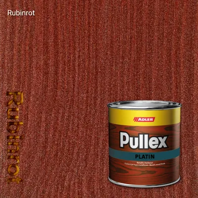 Лазур для дерева Pullex Platin колір Rubinrot, Living-Wood Pullex Platin and Pullex Silverwood