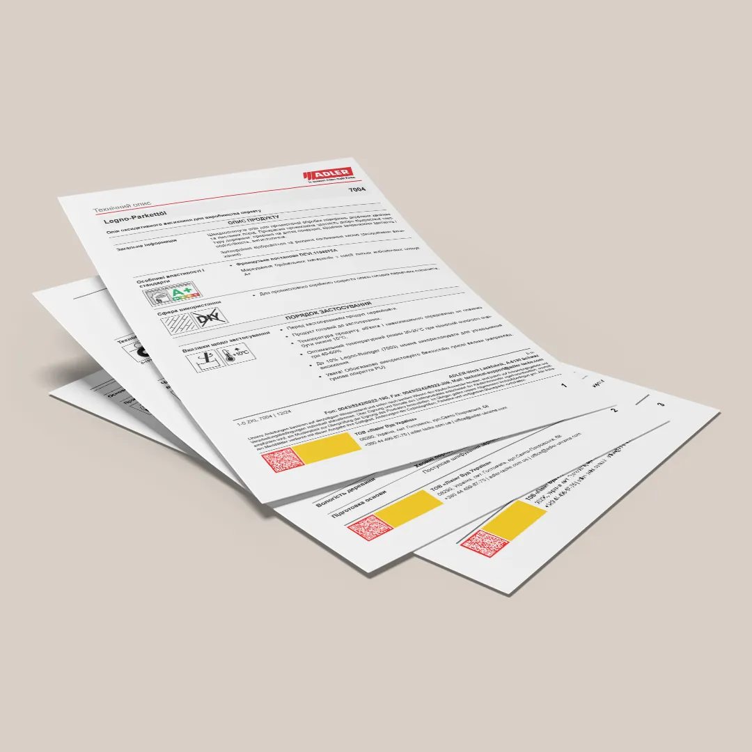 Новий технічний опис - Legno-Parkettöl, 12-24