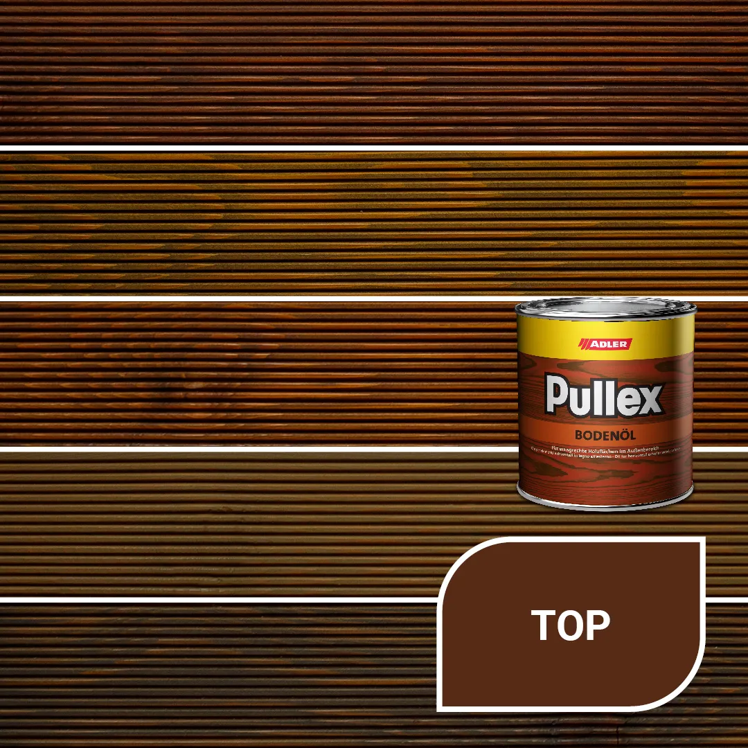 TOP темно коричневих кольорів олії для терас Pullex Bodenöl
