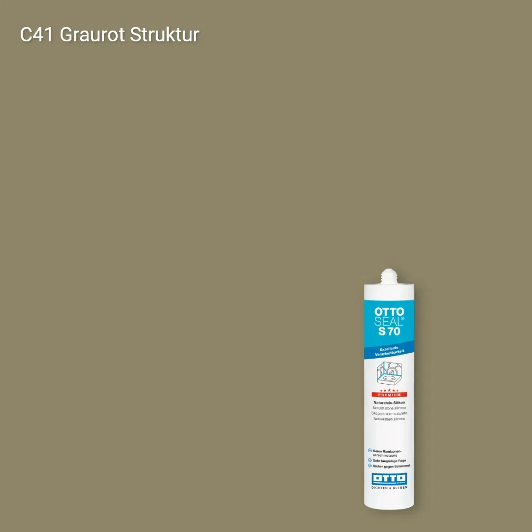 OTTOSEAL® S 70 C41 Graurot Struktur: силікон для басейнів та вологих приміщень